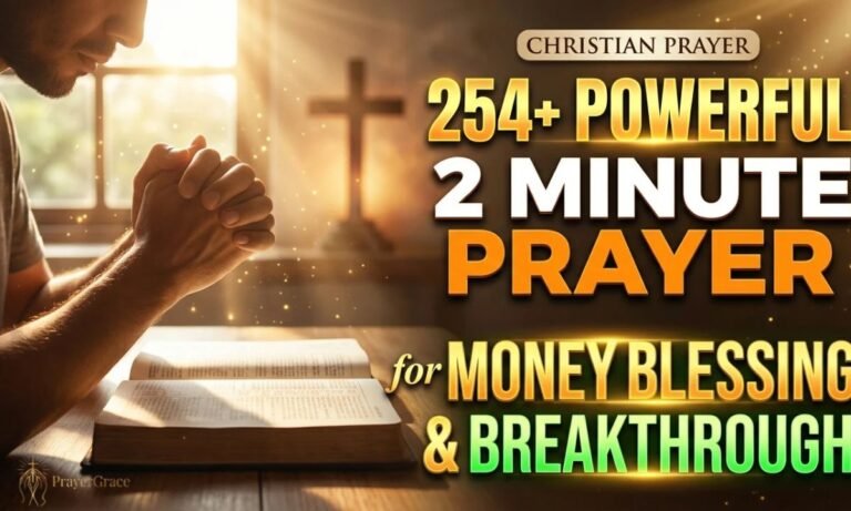 254+ Powerful 2 Minute Prayer for Money Blessing & Breakthrough