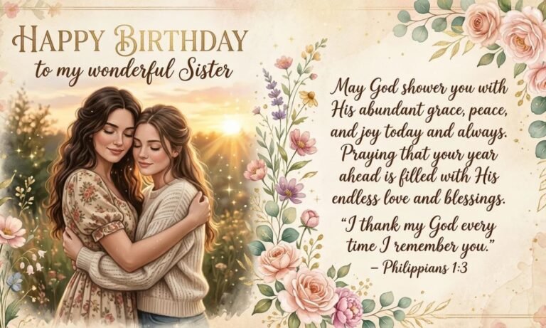 270+ Happy Birthday Prayer for My Sister – Blessings & Wishes