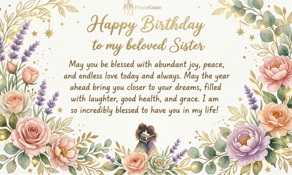 Blessing birthday wishes for sister
