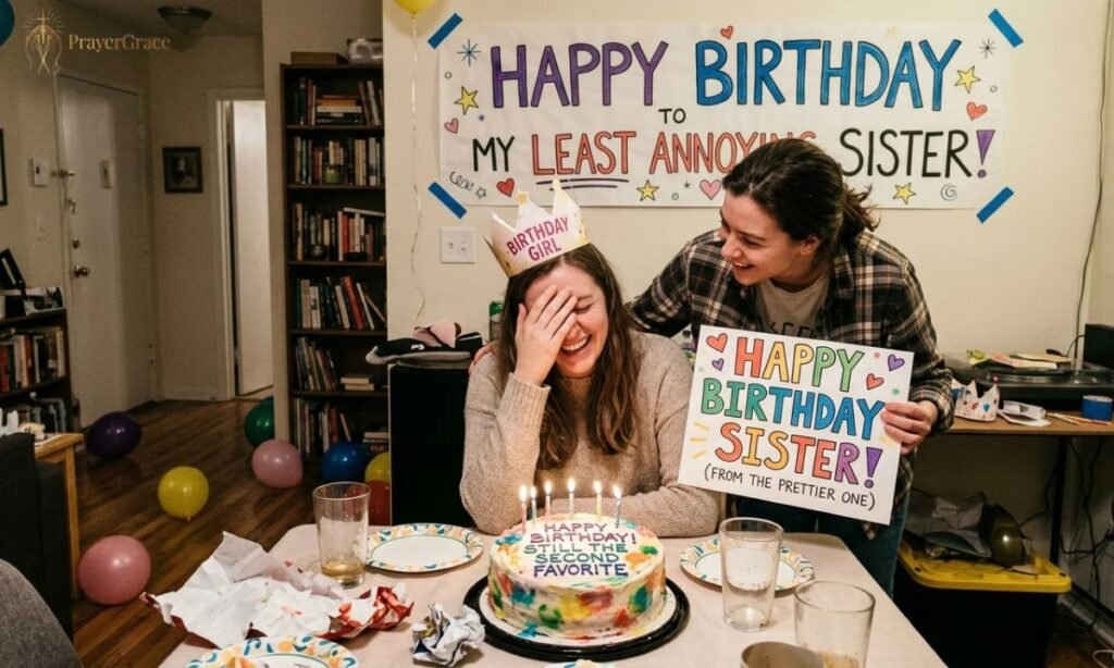Funny Birthday Wishes for Your Sister